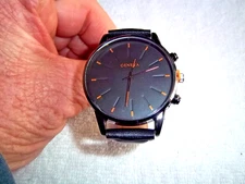 GENEVA Quartz Wristwatch for Men Luxury, Business, Sports, COLOR BLACK BAND