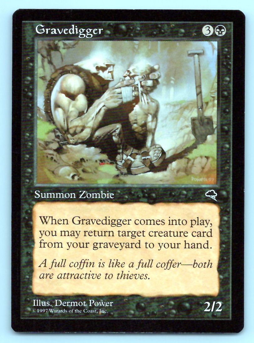 Magic: The Gathering Gravedigger 137 Tempest TMP C LP