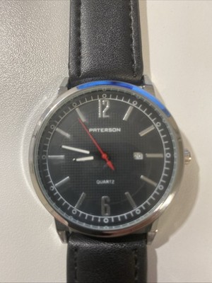 Peterson Quartz Herren Armbanduhr Silberfarben Edelstahl