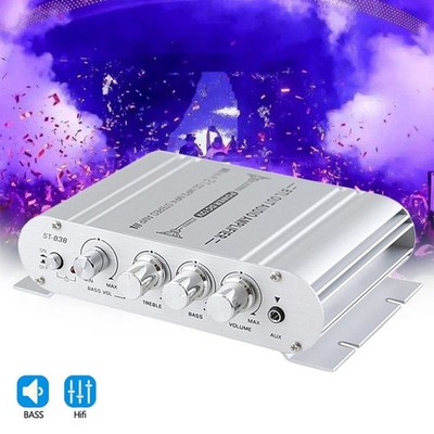 12V 400 Watt 2.1Channel Car Audio Stereo Amplifier Speaker Power Class A / B  ️