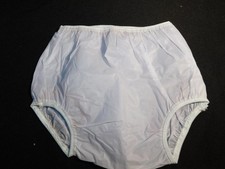Vintage Baby Plastic Rubber Pants Sz Small Blue New Old Stock READ