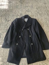 DSCP U.S. Navy Enlisted Wool Black Peacoat Size 42XL - 100% Wool - MADE IN U.S.A