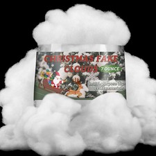RAINFLOW 7 Ounce Christmas Fake Snow Cotton - Artificial Snow Stuffing White ...