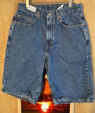 Levi s 569 men s blue denim shorts 32 x 10.5 loose straight