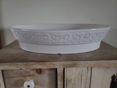 Certified International ivory oval large dish 15.5''x10.5 x3.5'' LN!!
