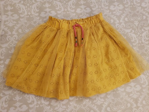 Matilda Jane 6 Wonderment After School Fun Skirt Skort Mustard Yellow Tulle