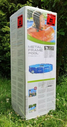 Intex Metal Frame Pool Aufstellpool Schwimmbecken Gartenpool Ø 366x76cm BRANDNEU - Bild 5 von 9