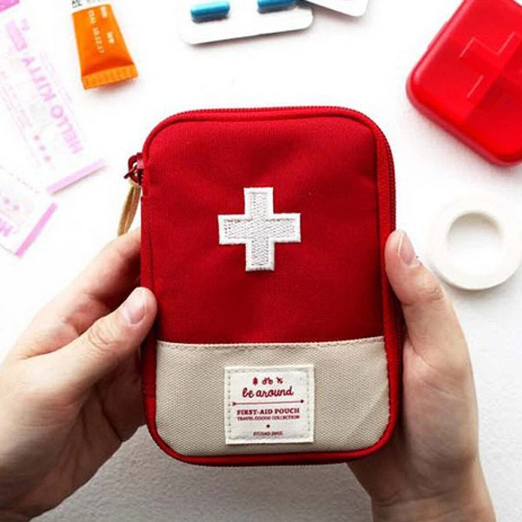 Portable Medicine Bag First Aid Kit Medical Emergency Organizer Outdoor Car  ToGo