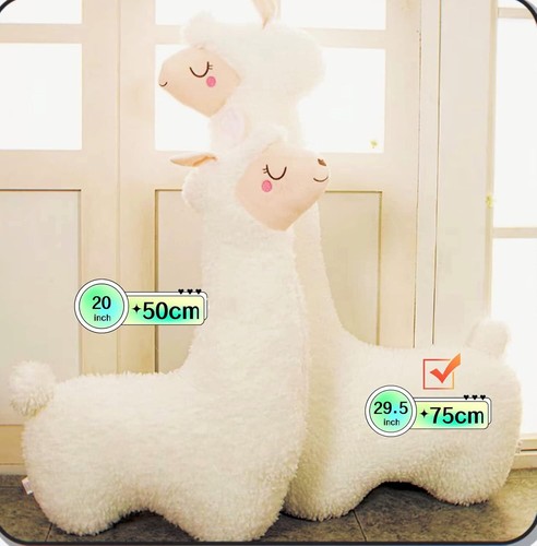 Llama Plush Pillow,Giant Alpaca Plush Long Body Pillow,Stuffed Animal Soft Cu... - Picture 6 of 6