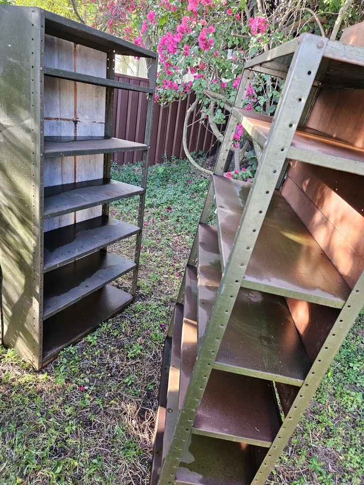 4x Industrial Metal Heavy Duty Shelves Shelving Rack Garage Warehouse