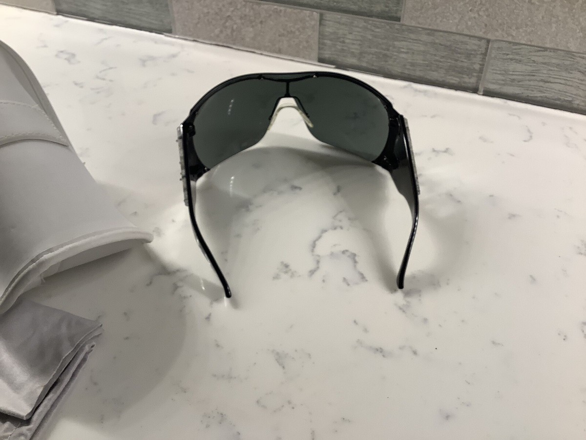 christian dior sunglasses women Rare Oversized Black With