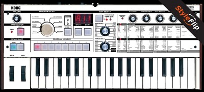 Korg microKorg | Color White | Protective Decal | StyleFlip Skins