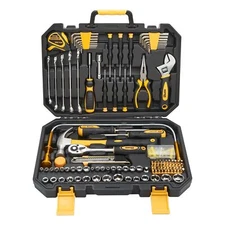 159 Piece Hand Tools Set Tool Box For Car General Household Hand Kit Basic Tool 