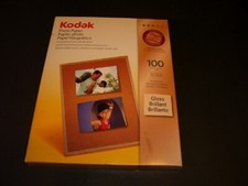 Kodak photo paper 8.5 x 11 glossy, 100 count, Open pkg, Instant dry