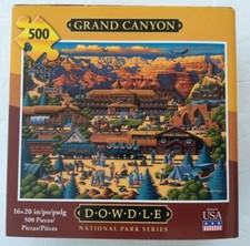 GRAND CANYON National Parks Series 500 Piece Eric DOWDLE Puzzle Made in USA NEW