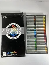 Pro Art 3123 Jumbo Oil Pastels 48 Brilliant Colors! Art Painting Supplies NEW