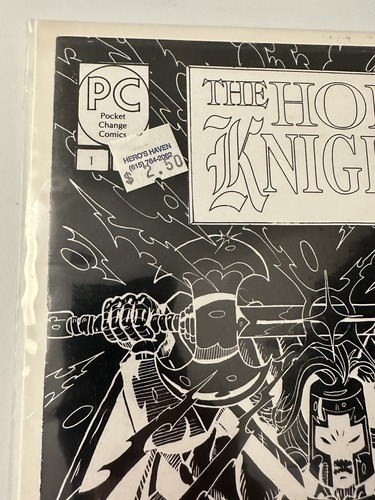 Cómics de Pocket Change The Holy Knight #1 en blanco y negro páginas blancas 1994 - Imagen 5 de 11