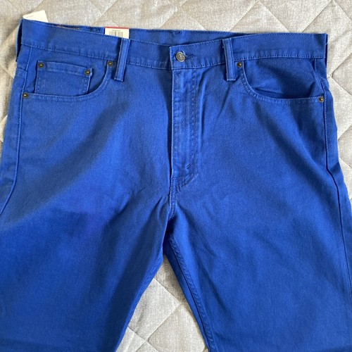 Levis 569 Jeans Royal Blue Denim Loose Straight Leg Men’s 38x34 Stretch NWT - Picture 3 of 16