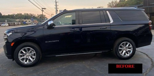 CHROME SIDE DOOR BODY MOLDING TRIM 4PC for 2021 2022 2023 GMC YUKON XL 21 22 23 - Picture 2 of 5
