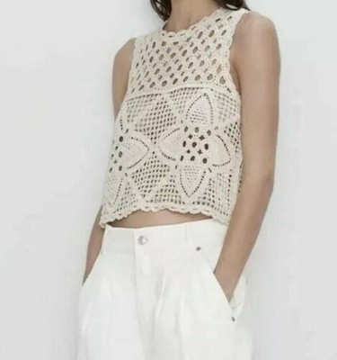 crochet knit top