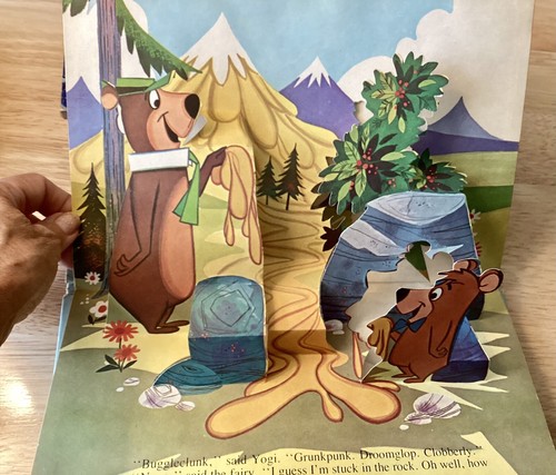 Two Yogi Bear Pop-up Books: 1974 YB Makes a Wish and YB & The Beaver Dam - Picture 8 of 16