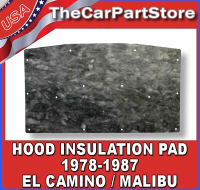 Under Hood Heat Insulation Pad Sound Shield Liner Mat 1978-1987 El Camino Malibu