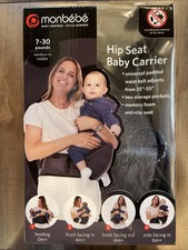 Monbebe Hip Seat Baby Carrier Padded Adjustable Waist Belt Front Rear Facing NIP