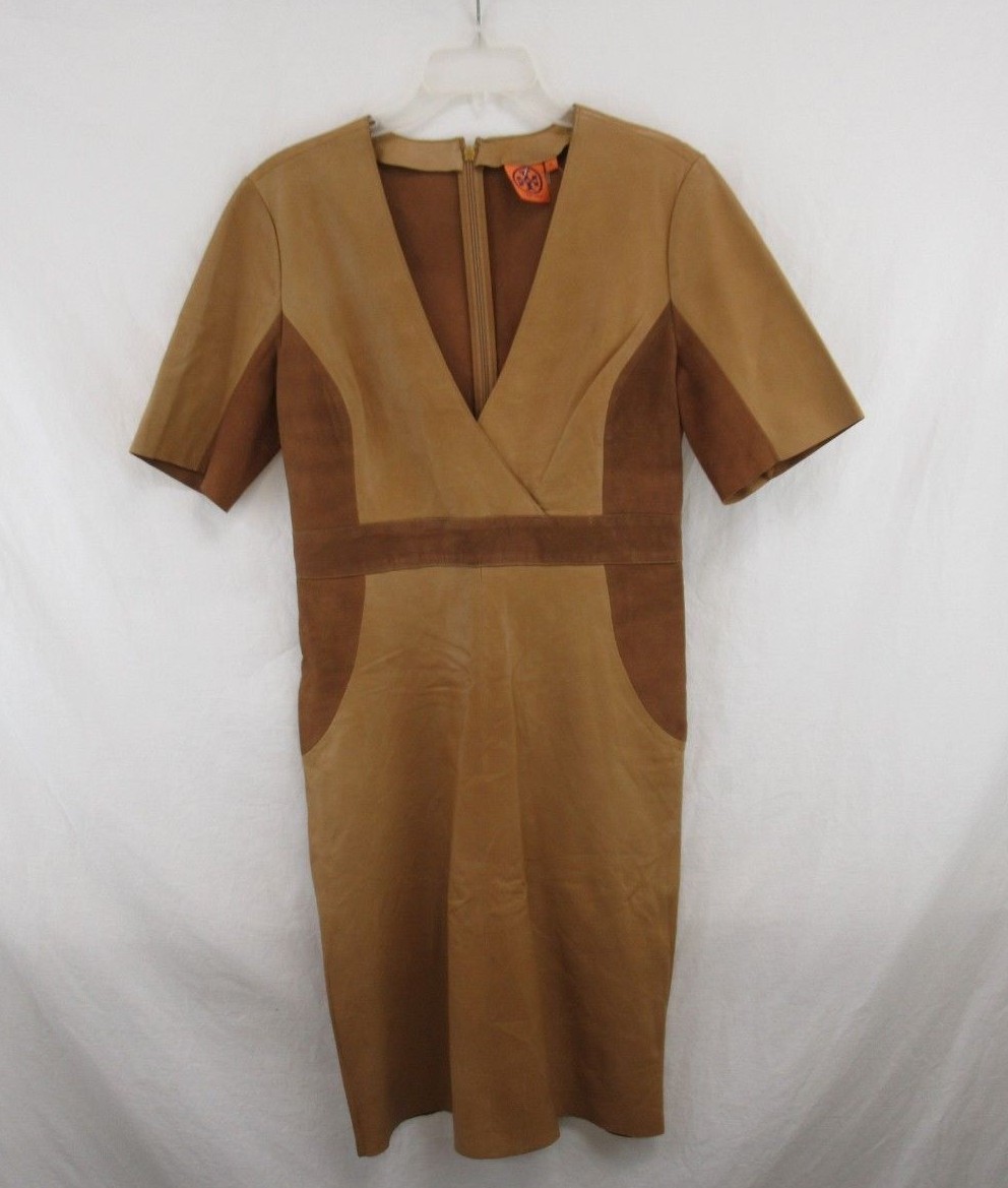 button down leather dress Bold RED Button Down Flared Women Mini Leather Dress XS / RED