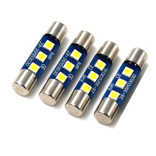 LED Car Sun Visor Light Bulb Vanity Mirror Light Bulbs For 2013-2020 Ford Fusion - Picture 2 of 3