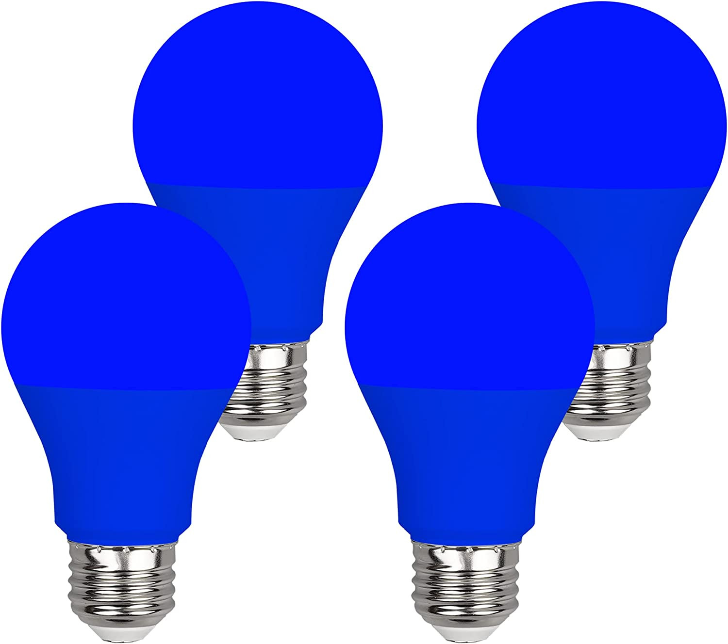 Blue Light Bulb 9W (60 Watt Equivalent), 120V E26 Base A19 Blue Led Lights for P