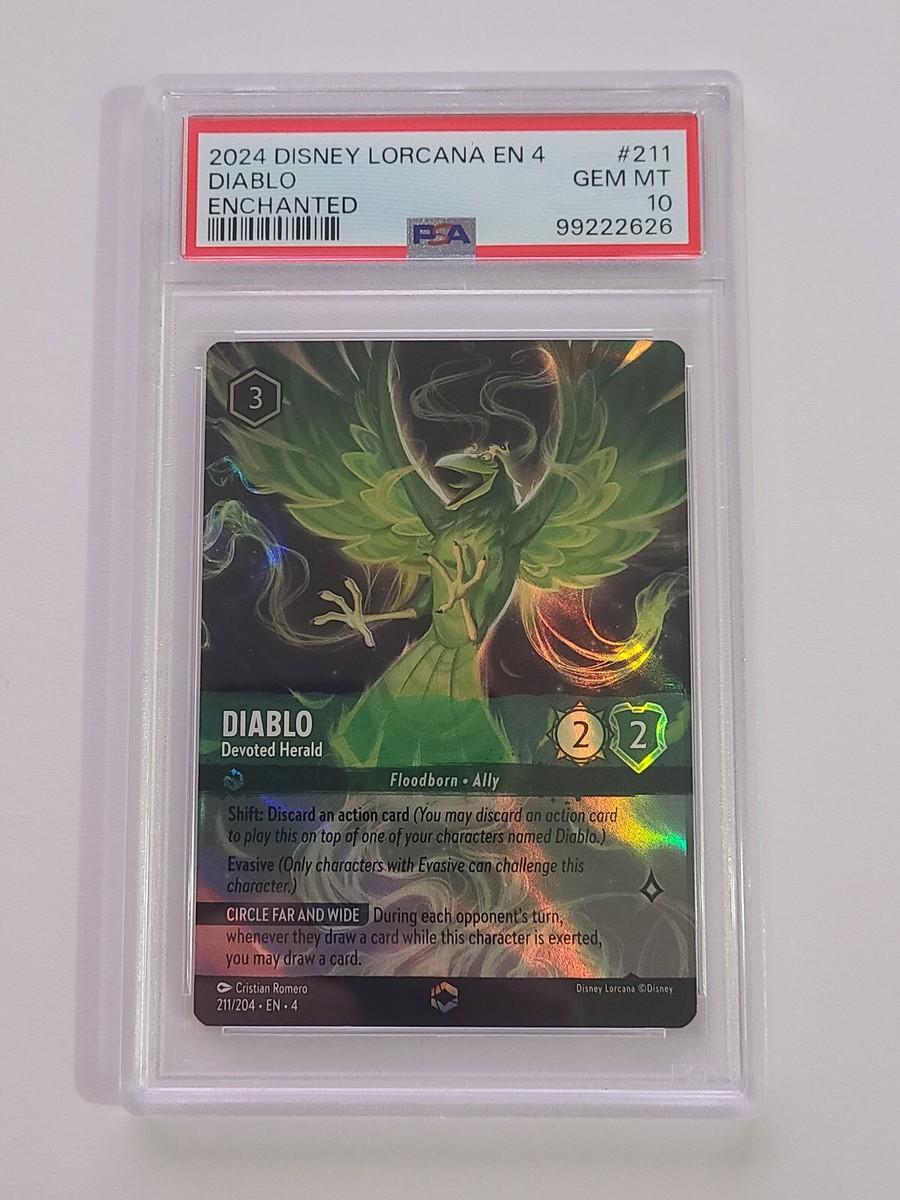 Disney Lorcana: Diablo - Devoted Herald #211 Enchanted (PSA