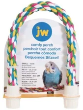 JW Pet Flexible Multi-Color Comfy Rope Bird Perch 
