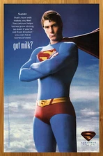 2006 Superman Returns Brandon Routh GOT MILK? Print Ad/Poster DC Comics Pop Art