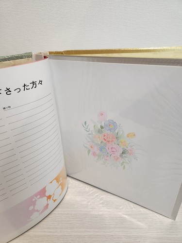 Álbum de fotos de tela Nishijin seda bordado grúa Kokuyo diseño pareja - Imagen 17 de 21