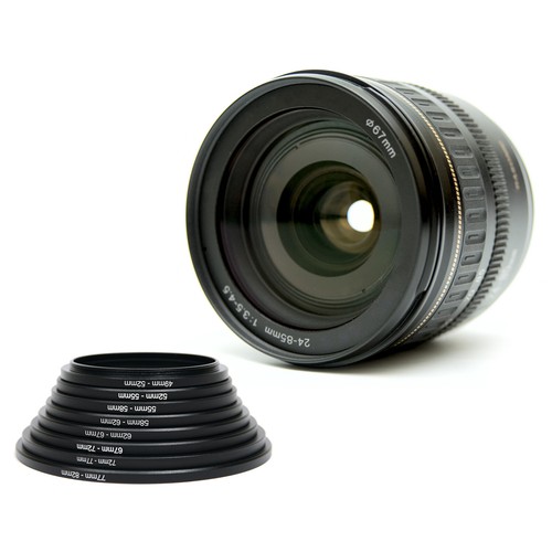 46mm-55mm Metal Step Up Ring, 2 Pcs Camera Lens Filter Adapter Ring Black - Picture 5 of 5