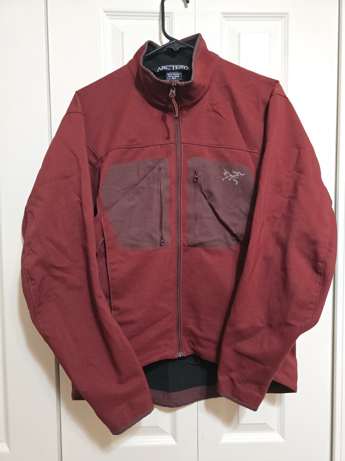 Giacca Vintage Arc'teryx Soft Shell Marrone Full Zip Uomo Taglia S