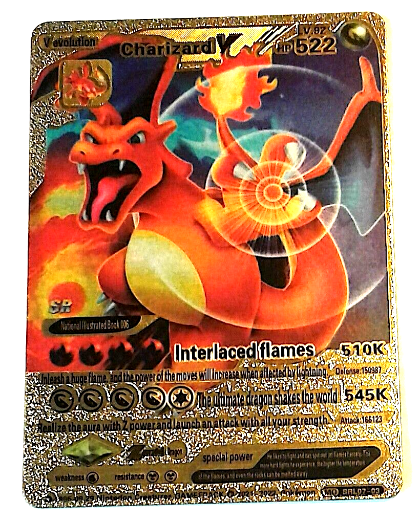 2022 CHARIZARD V SRL07-03 EVOLUTION GOLD FOIL FULL ART FAN ART