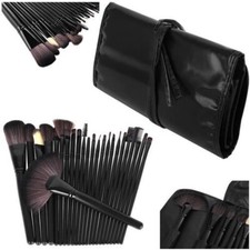Pennelli Trucco Make Up Kit 24 Pezzi Pennello Set Viso e Occhi con Astuccio