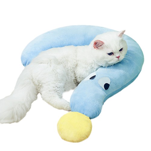 Pet Cat Neck Pillow Dog Cat Sleeping Calming Plush Pillow Stuffed Calming Pillow