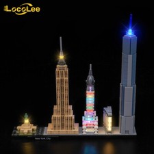 LocoLee LED Light Kit for LEGO Architecture 21028 New York City Lighting Set