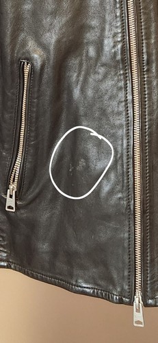 all saints leather biker jacket mens medium - Picture 5 of 8