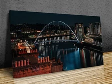 Gateshead Millennium Bridge, United Kingdom Beauty spot mounted canvas print