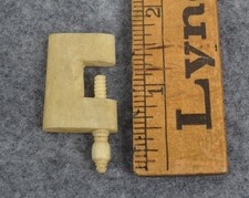 antique miniature sewing clamp hand made carved original rare early 18th 19thc