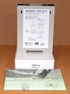 BAMO MAXIMAT SHR CS G MESSUMFORMER 230V / 50/60Hz / 3VA NEU OVP