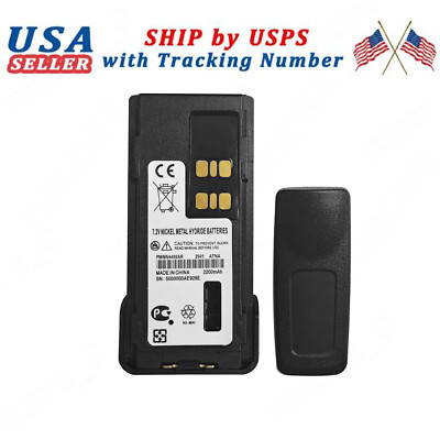 New NI-MH Battery PMNN4488A with Belt Clip For Motorola DGP8050E DGP8550E Radio