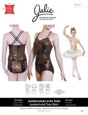 Jalie Pattern 2915, Leotard and Tutu Skirt, Ch - Ad 22 Sizes, New