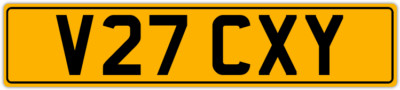   VICKY  VIC VICTORIA VICK VICKS PRIVATE REGISTRATION CAR NUMBER PLATE V27 CXY