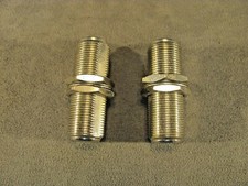 Set of 2 N Female to Female Connector Adapter SILVER BULKHEAD Panel Mount <519>