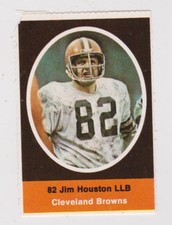 1972 Sunoco Stamps #137 Jim Houston (Browns)