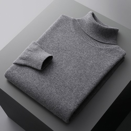 Maglione Uomo 100% Lana Girocollo Autunno Inverno Termico Maglia Cashmere Pullover - Foto 16 di 21